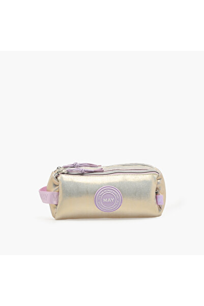 Mayfair Iridescent Pencil Pouch with 3 Compartments