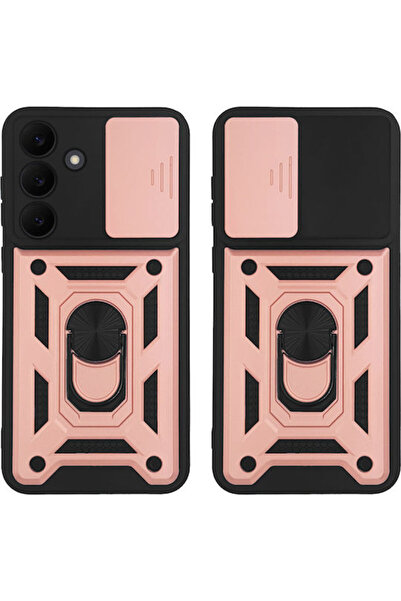 Other Θήκη Ring Armor Campro Sonique Samsung Galaxy S25 Fe Ροζ Χρυσό