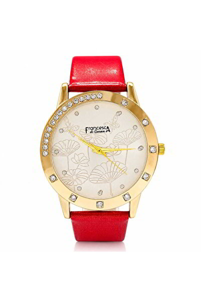 Watch Ceas pentru femei, Casual, Francesca di Geneva, Rosu, FF435