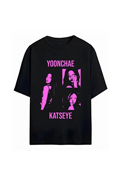 SVART WEAR Yoonchae Katseye Unisex Oversize 100% Cotton T-Shirt