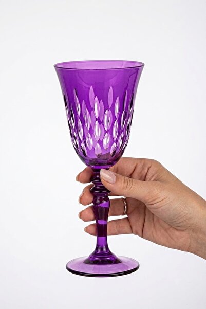 DECOSTYLE Damla Kristalize Hand Decorated Colorful Goblet – 270 Cc Stylish Pr...
