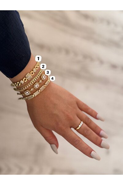 XUPING JEWELRY Xuping 14 K altın kaplama kararmaz Çelik bileklik