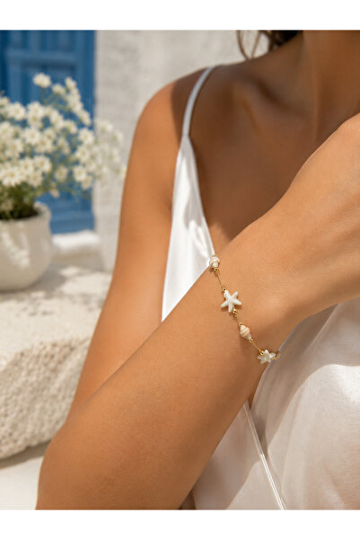 Evorya Summer Bracelet with Sea Shells and Starfish