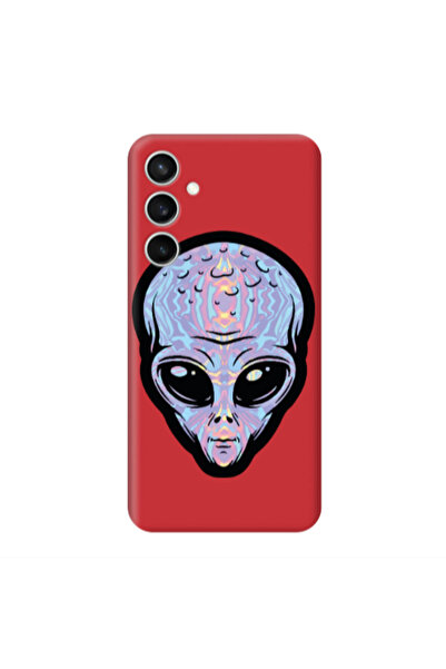 Other Samsung S24 Plus Alien Red Colored Silicone TPU Θήκη