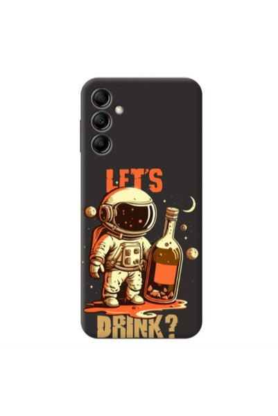 Other Samsung A14 5G Lets drink Black Colored Silicone TPU Θήκη