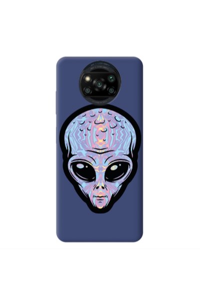 Other Xiaomi Poco X3 /X3 Pro Alien Dark blue Colored Silicone TPU Θήκη