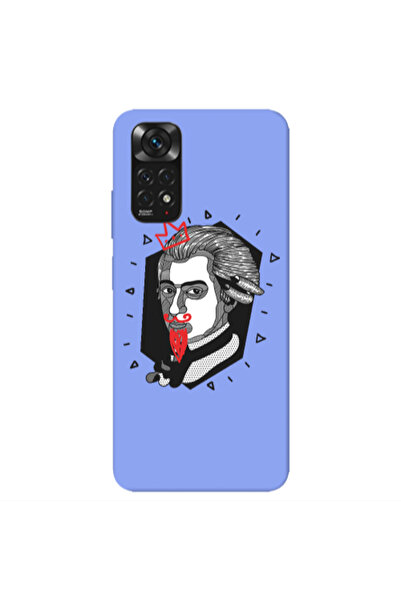 Other Xiaomi Redmi Note 11 4G Bearded Light Purple Colored Silicone TPU Θήκη