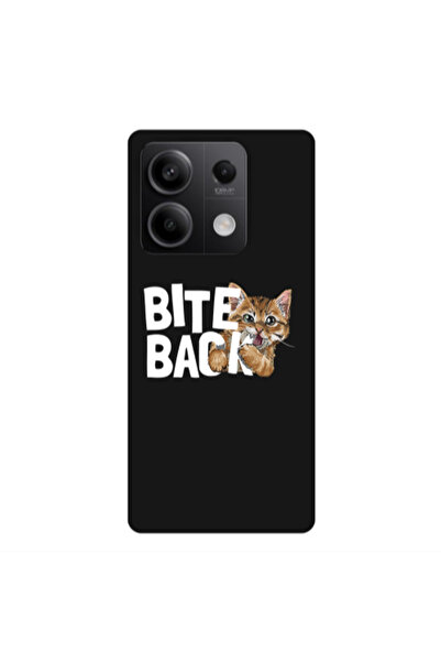 Other Xiaomi Redmi Note 13 5G bitte back cat Black Colored Silicone TPU Θήκη