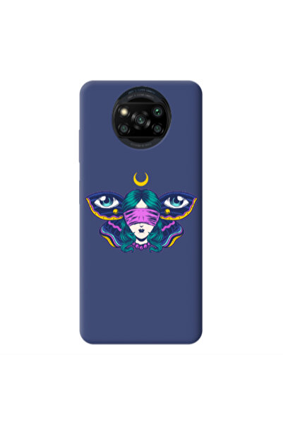 Other Xiaomi Poco X3 /X3 Pro Eye in my ear Dark blue Colored Silicone TPU Θήκη