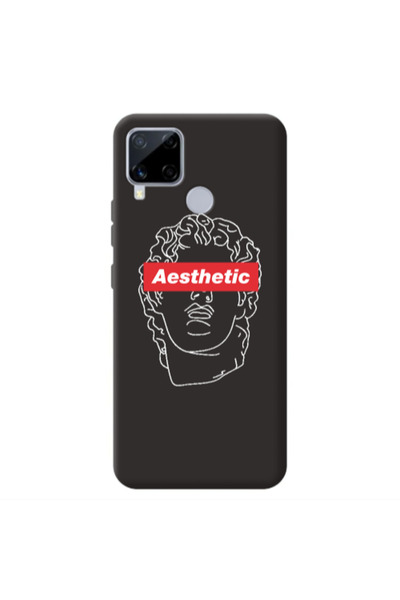 Other Realme C25S Aesthetic Black Colored Silicone TPU Θήκη