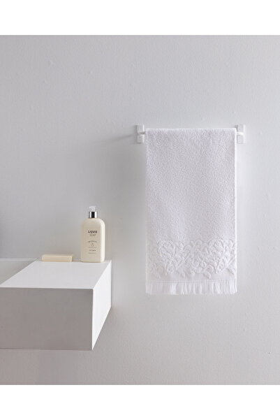 Madame Coco Amande 100% Cotton Face Towel - White - 50X70 cm