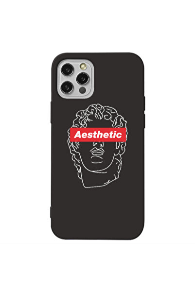 Other Apple iPhone 13 Pro Aesthetic Black Colored Silicone TPU Θήκη