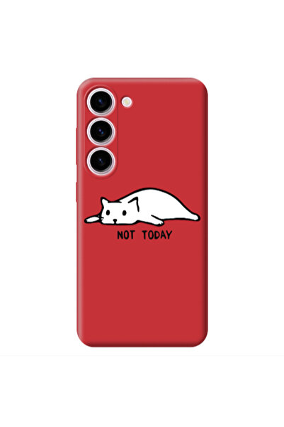 Other Samsung S23 Plus Not Today Red Colored Silicone TPU Θήκη