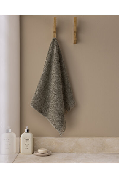 Madame Coco Aurole 100% Cotton Face Towel - Khaki - 50X70 cm