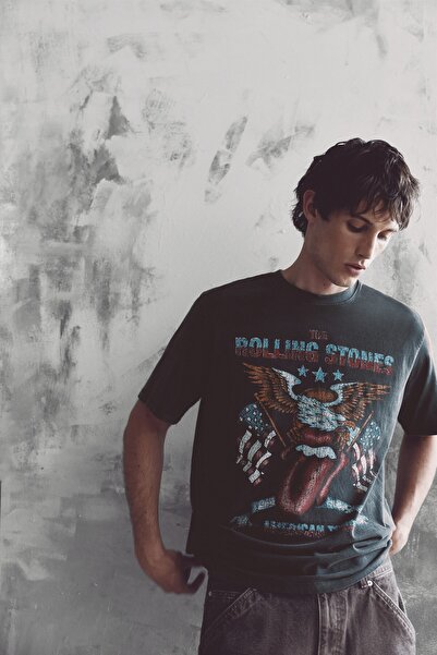 Pull & Bear Rolling Stones Tişört