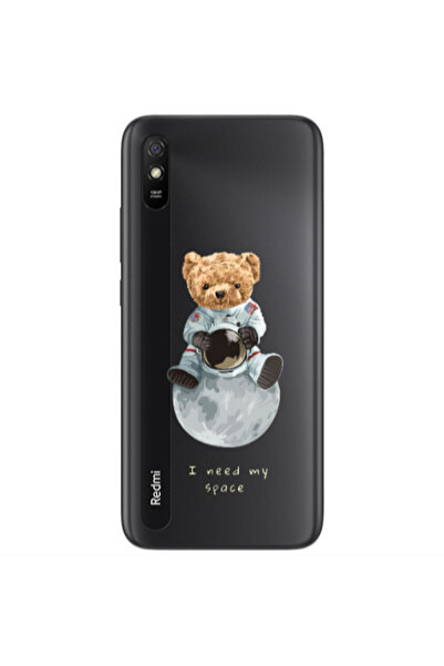 Other Xiaomi Redmi 9A Bear in space Transparent Silicone TPU Θήκη