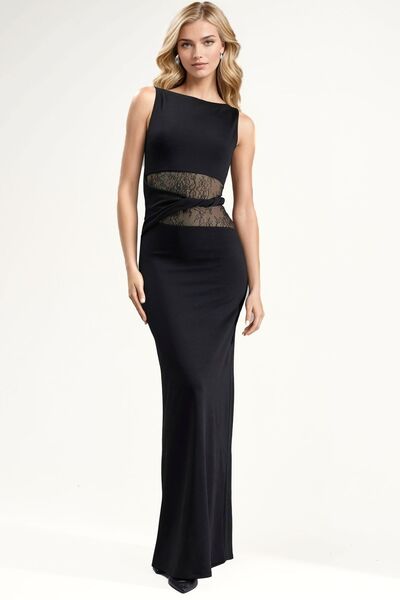 Hiccup Lace Cut-Out Detailed Maxi Dress