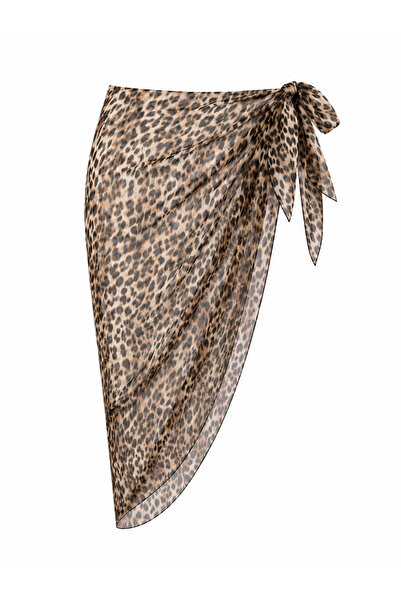 GOB Büyük Beden Tulle Pareo - Flexible Silk Tulle Beach Pareo - with Tie 150X...