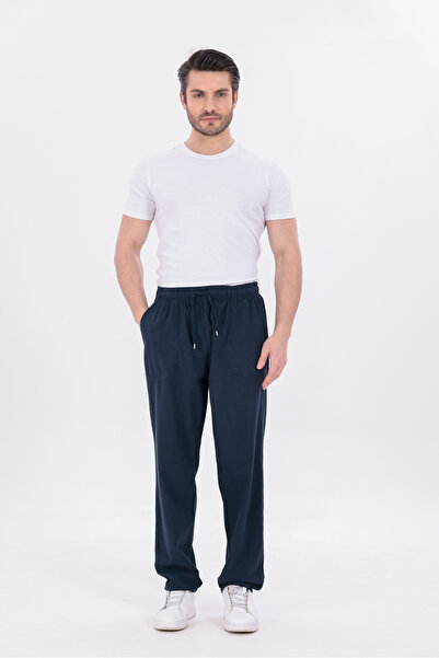 blayn jeans Black Trace Men's Hambez Linen Trousers