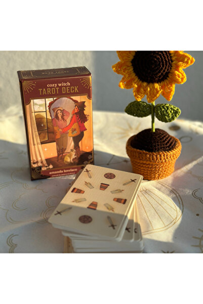 Galaksi Dükkanı Cozy Witch Tarot Destesi /Yüksek Kalite, Sert Kapaklı Kutu ve...