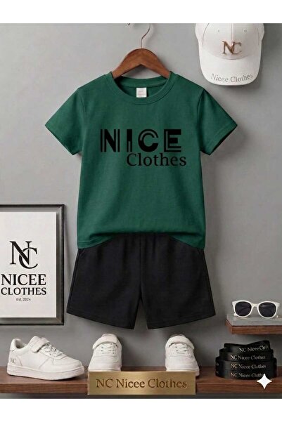 NC Nicee Clothes LETNJA DEČJA MAJICA I KRATKE HLAČE UNISEKS (TANKI ŠTAMPANI)