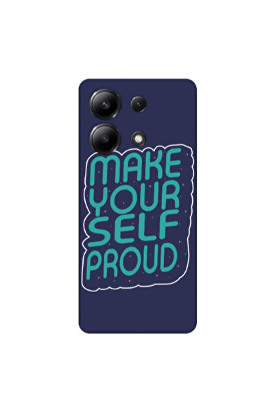 Other Xiaomi Redmi Note 13 4G Make Your Self Proud Dark blue Colored Silicone...