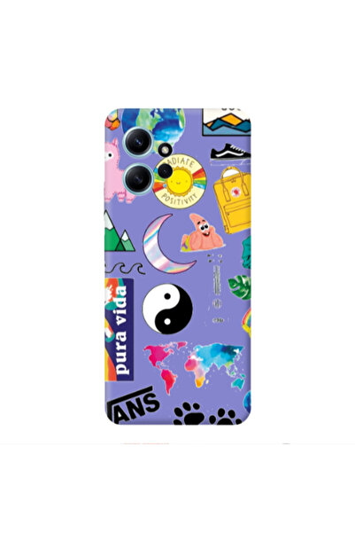 Other Xiaomi Redmi Note 12 4G Vans Purple Colored Silicone TPU Θήκη