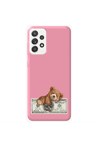 Other Samsung A72 Money Style Pink Colored Silicone TPU Θήκη