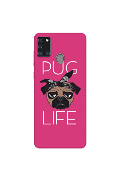 Other Samsung A21S Pug Life Fuchsia Colored Silicone TPU Θήκη
