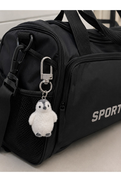 HER ŞEY NOTA www.herseynota.com PolarPuff Peluş Penguen Charm Anahtarlık – Sevimli Mini Çanta Süsü Hediyesi