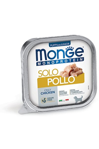 Monge Hrană umedă pentru pisici, pastramă monoproteică de pui, 150 g x 6 buc.