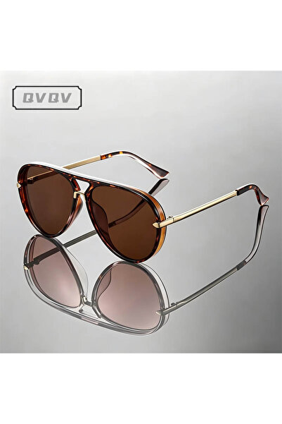 choice2 Leopard Brown Vintage Metal Arrow Pilot Sunglasses Men Fashion Outdoo...