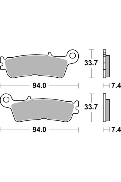 Brembo Placute de Frana Fata Destinat Pentru: Traseu Material: Sinter-sd 33 7...
