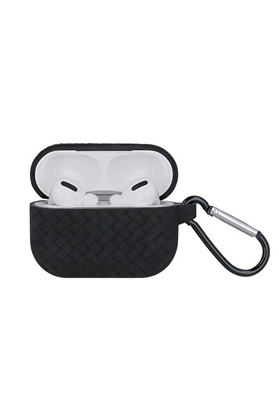 OEM Θήκη πλεξούδα για Airpods / Airpods 2 μαύρη