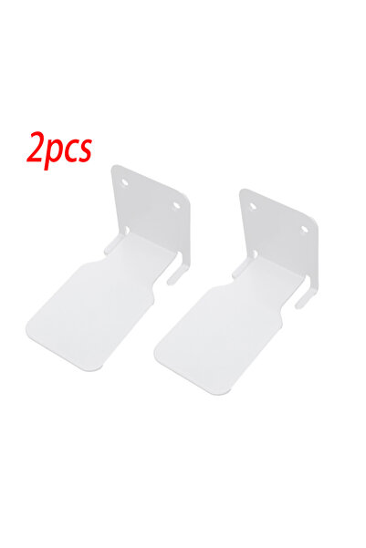 choice2 2pcs White Floating Bookshelf Invisible Heavy Duty Metal Shelves For ...