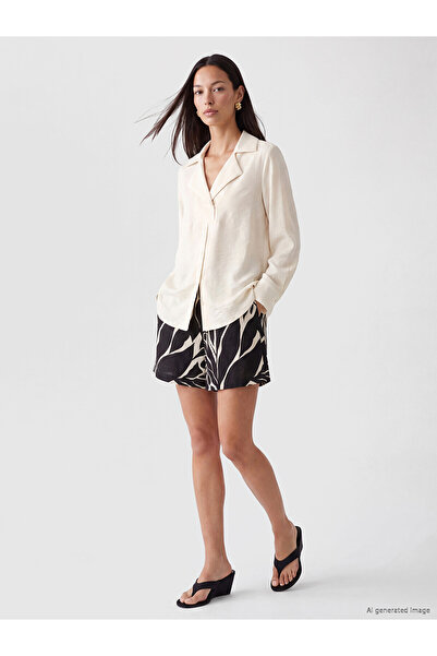 LC Waikiki Trendlucky Loose Fit Patterned Women's Shorts with a Difference
