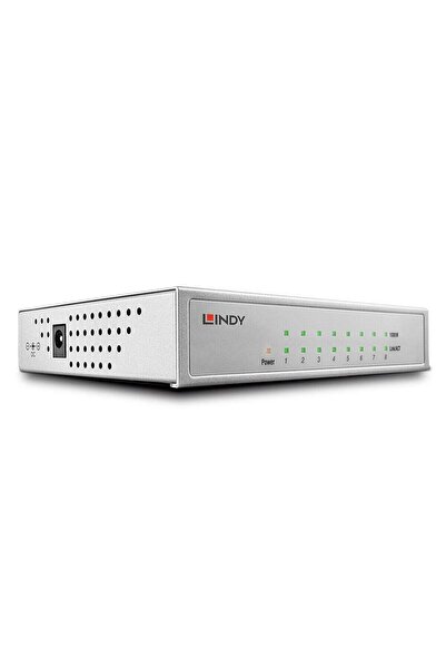 LİNDY 8-портов гигабитов метален суич, сребрист