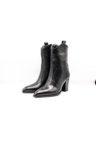 MANUFACTURER Cizme de damă din piele naturală - NIK817N