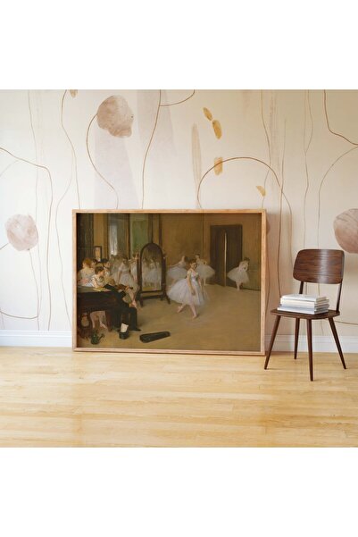 Pegziz Edgar Degas the Dancing Class Painting |   Ballerina Art Framed Art Po...
