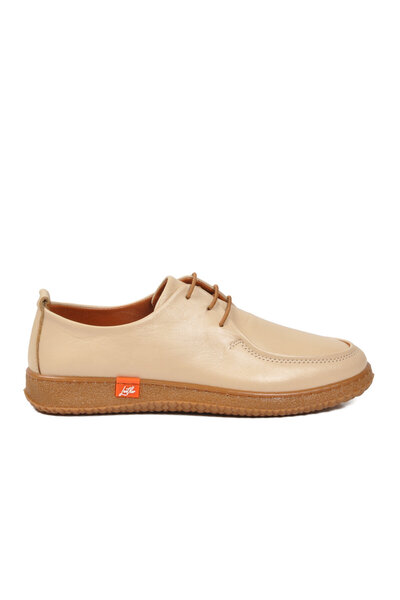 AYAKMOD Pantofi casual de damă din piele naturală bej 2005 Z
