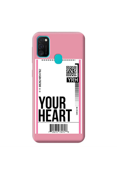 Other Samsung M21 Your Heart YRH Pink Colored Silicone TPU Θήκη