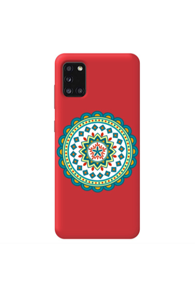 Other Samsung A41 Mandala D11 Red Colored Silicone TPU Θήκη