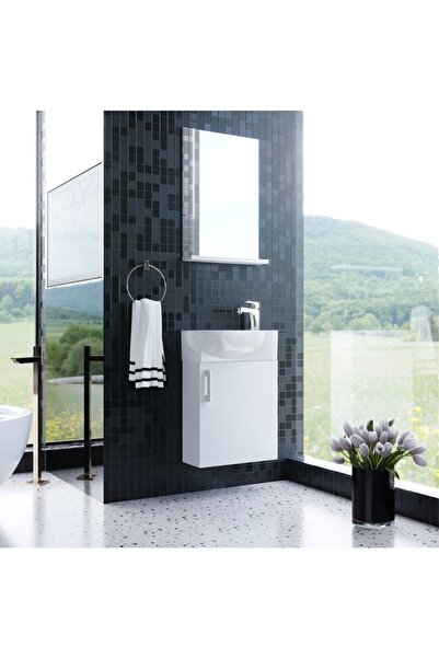 Wons Bathroom Small 45 cm Beyaz Banyo Dolabı