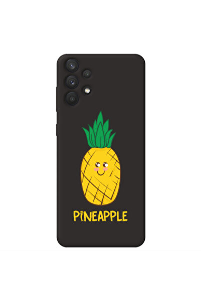 Other Samsung A32 4G Pineapple Black Colored Silicone TPU Θήκη