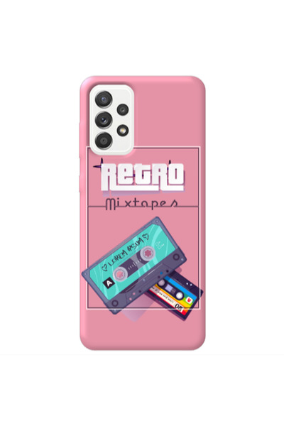 Other Samsung A52 Mixtapes Pink Colored Silicone TPU Θήκη