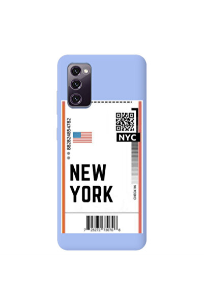 Other Samsung S20 FE New York NYC Light Purple Colored Silicone TPU Θήκη