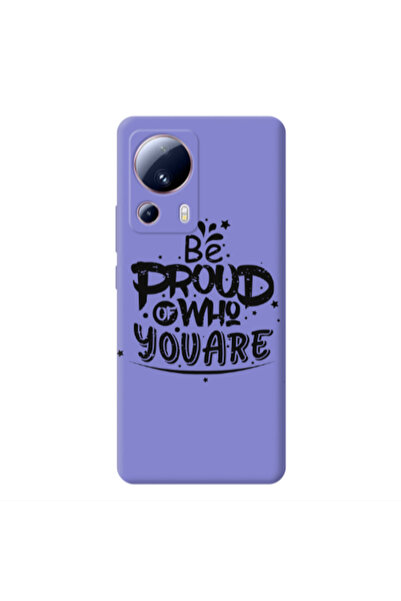 Other Xiaomi Mi 13 Lite Be proud of who you are Purple Colored Silicone TPU Θήκη