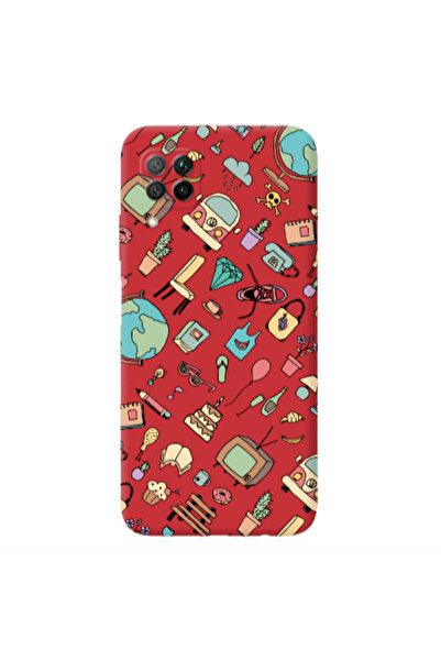 Other Huawei P40 Lite Best buds Red Colored Silicone TPU Θήκη