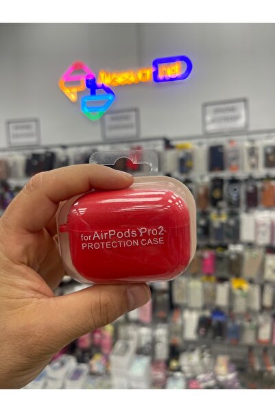 eaksesuarnet AirPods Pro2 Compatible Suede Textured Launch Silicone Case