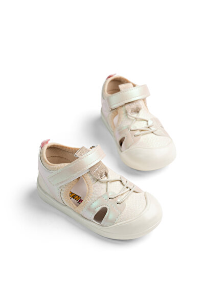 Tonny Black Girls' Velcro First Step Shoes